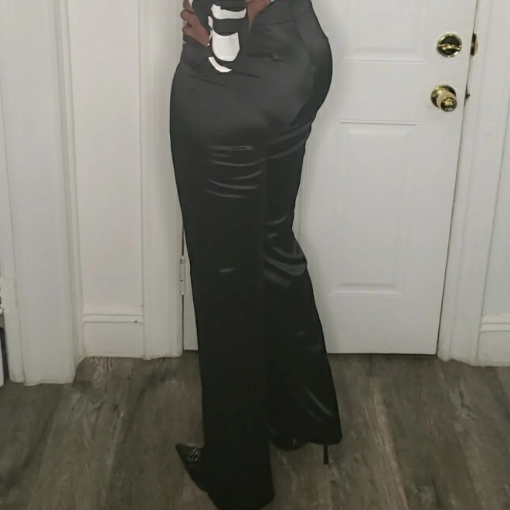 Satin Suit Pants - Picture 2 of 3